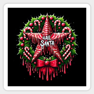 Hail Santa - Candy Canes Sticker